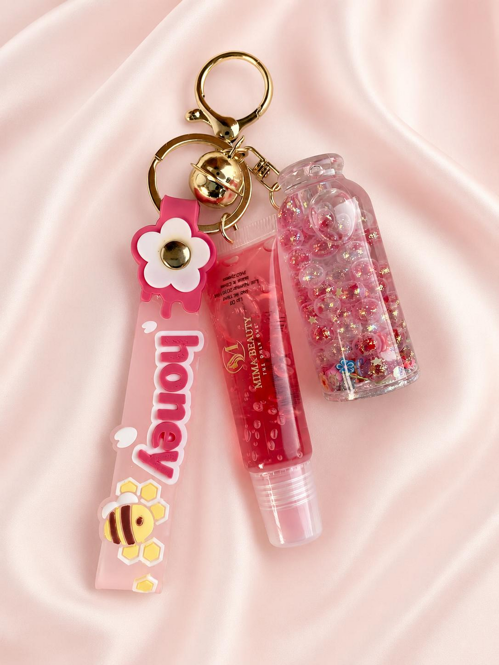 Honey Pop Keychain Lip Gloss