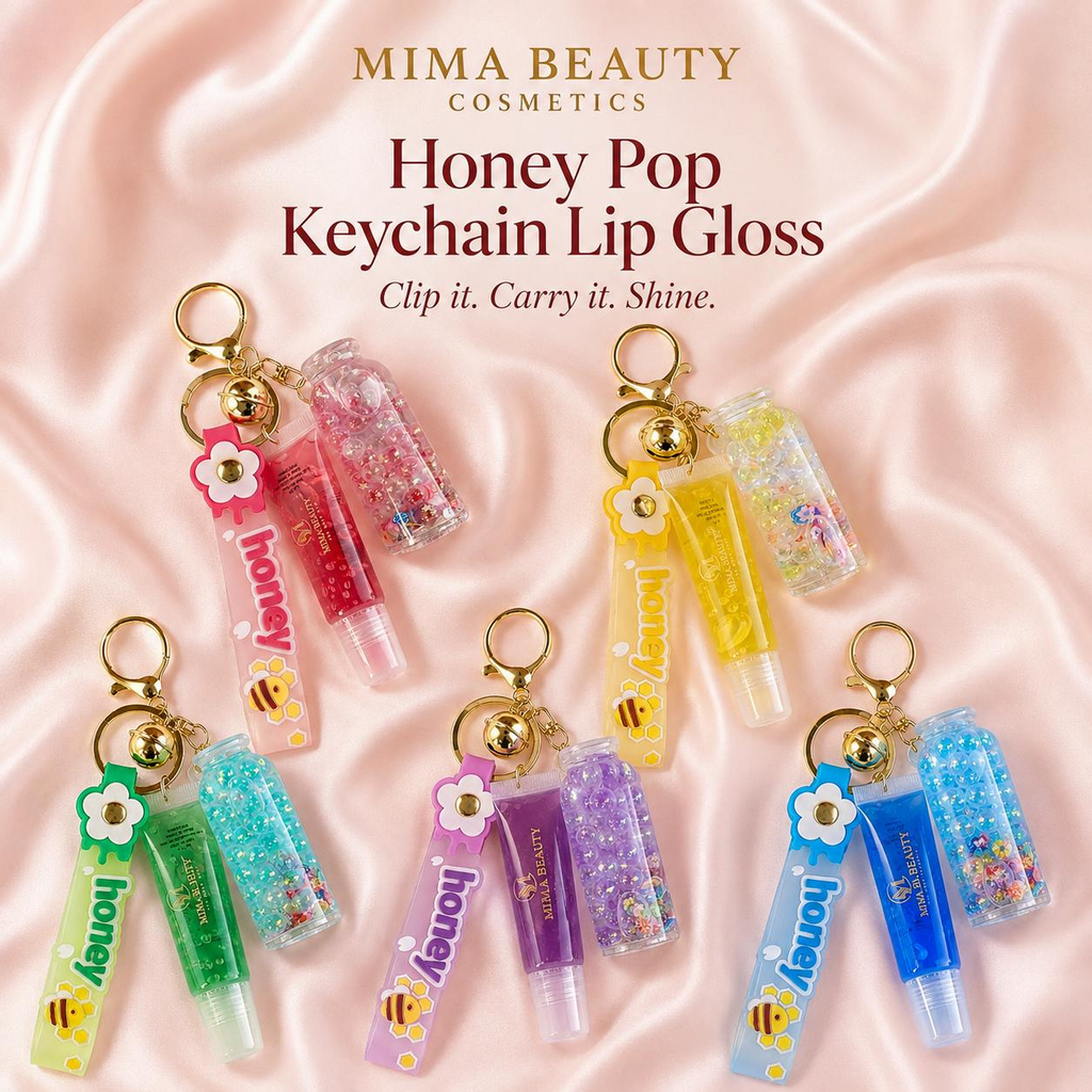 Honey Pop Keychain Lip Gloss