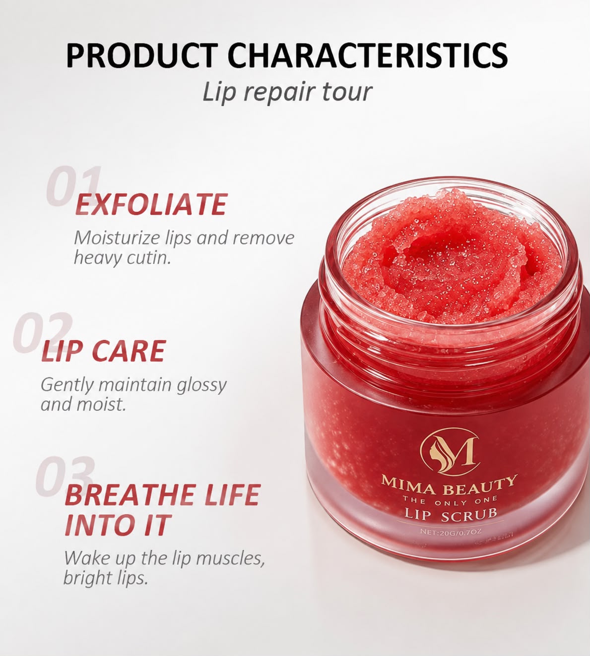 Mima Beauty Exfoliating Lip Scrub