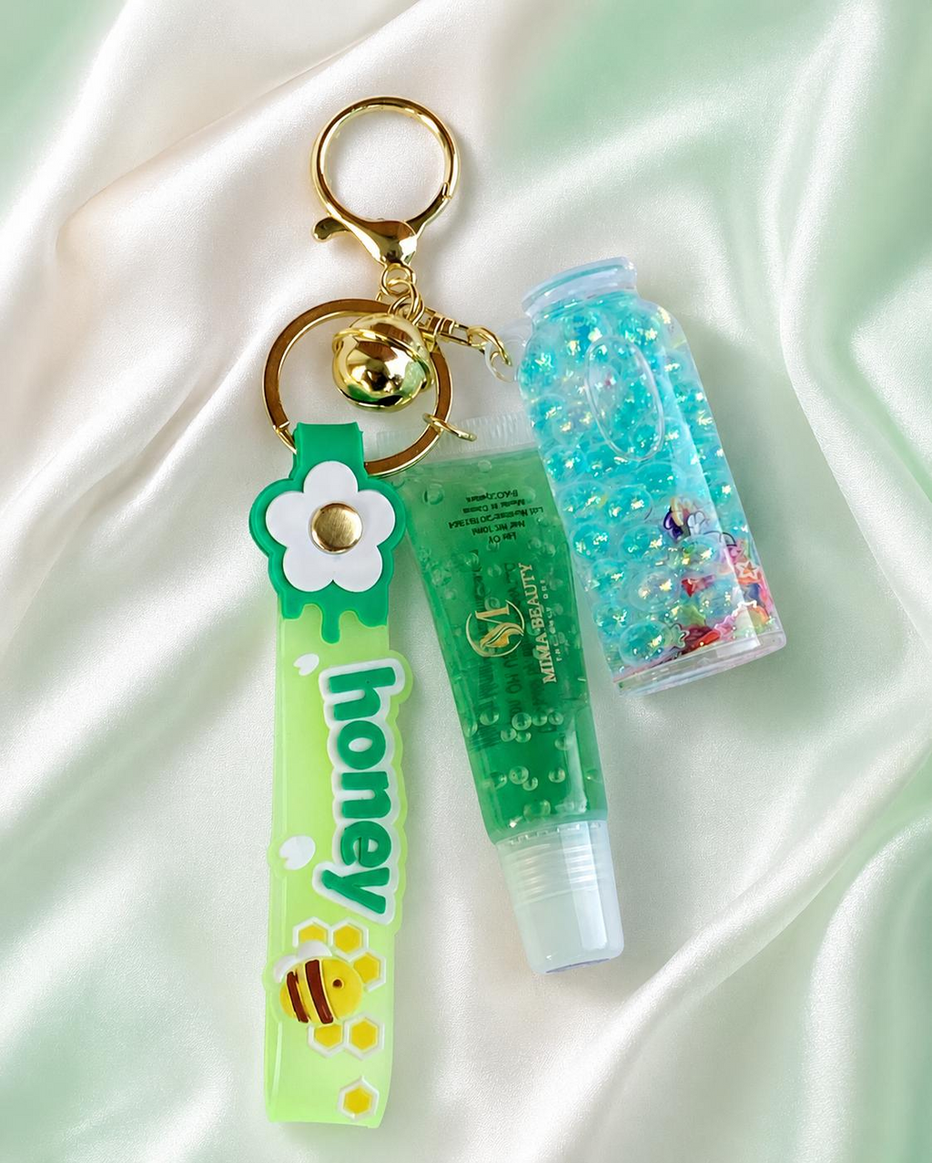 Honey Pop Keychain Lip Gloss