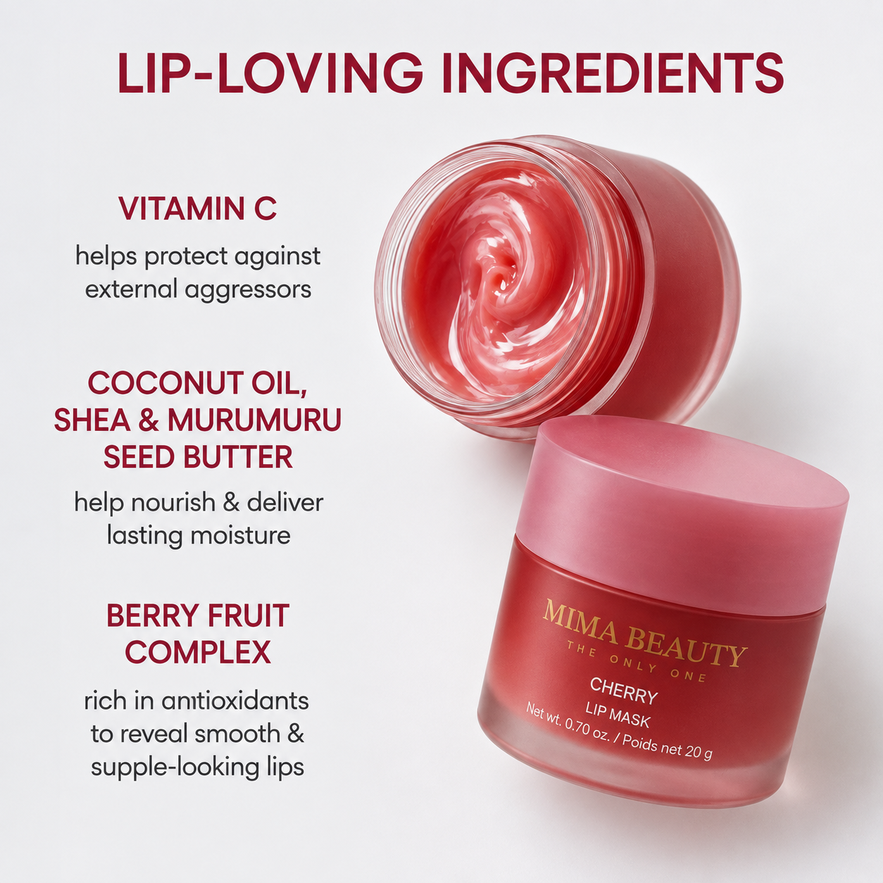 MIMA Cherry Lip Veil