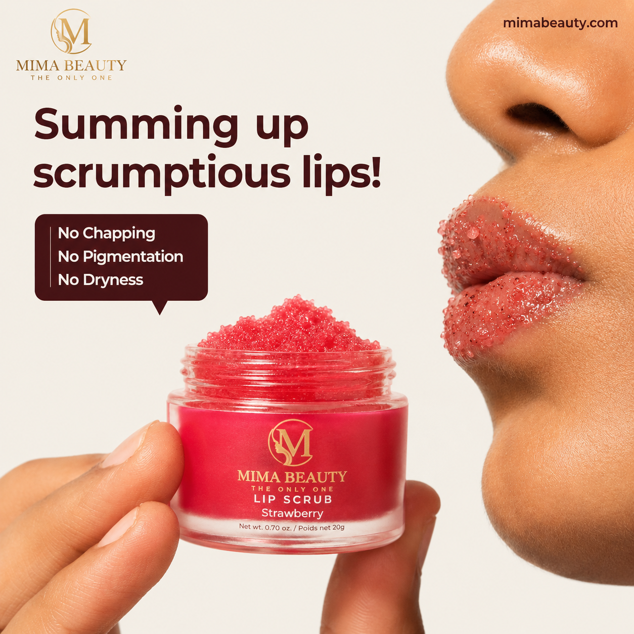 Mima Beauty Exfoliating Lip Scrub