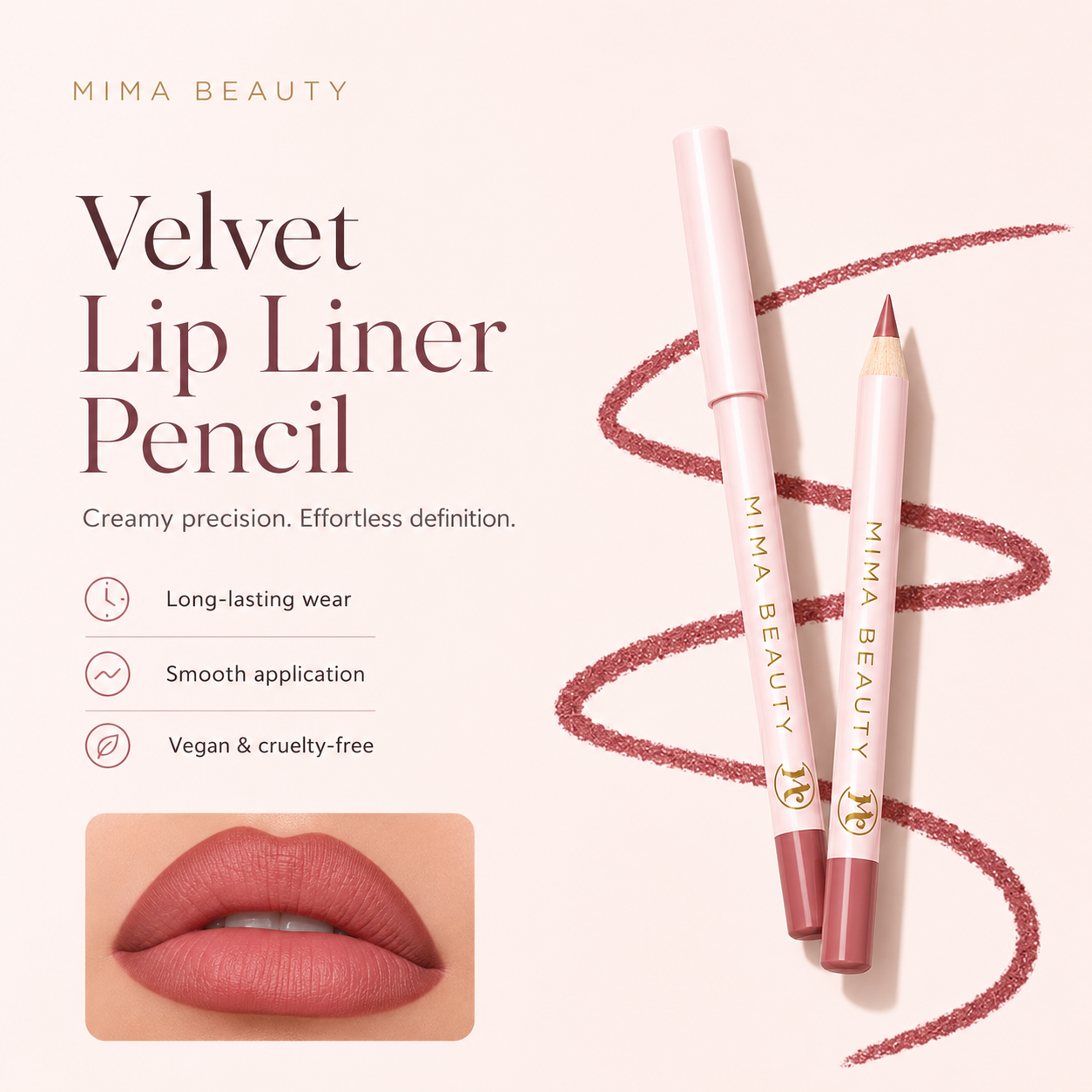 Mima Velvet Lip Liner Pencil