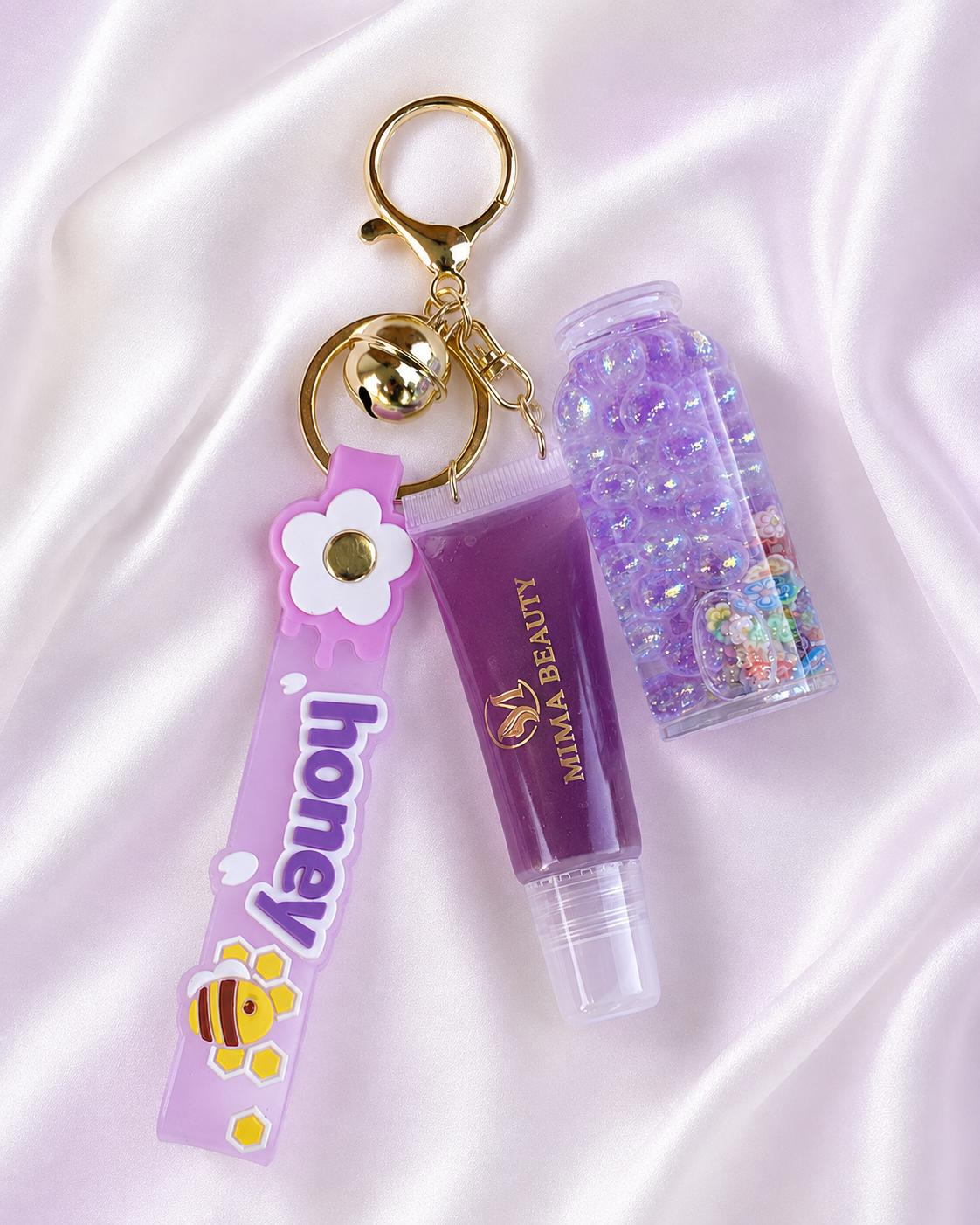 Honey Pop Keychain Lip Gloss